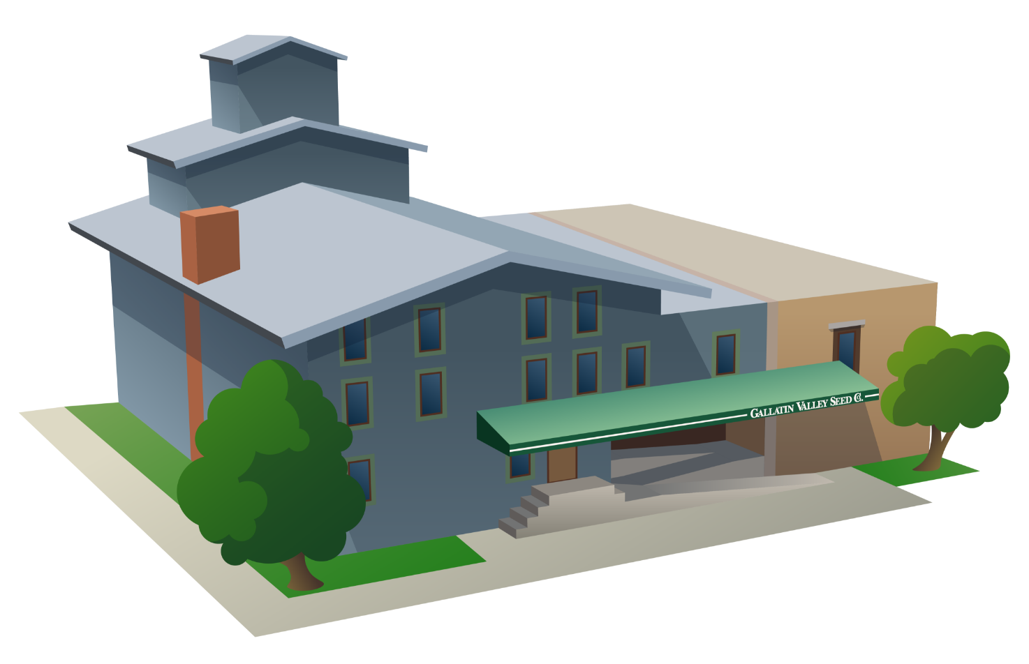 JTech Communications located in the old Gallatin Valley Seed Company building